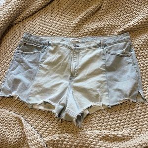 Abercrombie light wash shorts